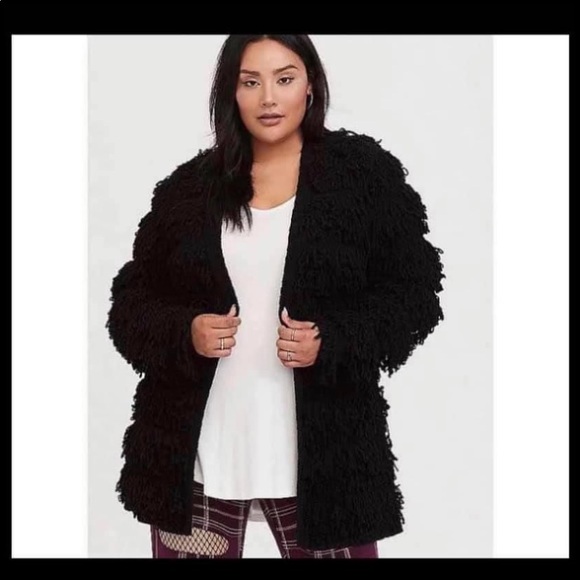 torrid black cardigan